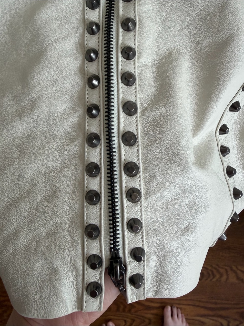 NWT bebe Ivory Sleeveless Stud-Trim Midi Dress - Picture 5 of 9